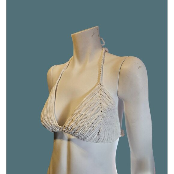 Skims Crochet Swim Triangle Bikini Top Womens Size 4X - Picture 2 of 9